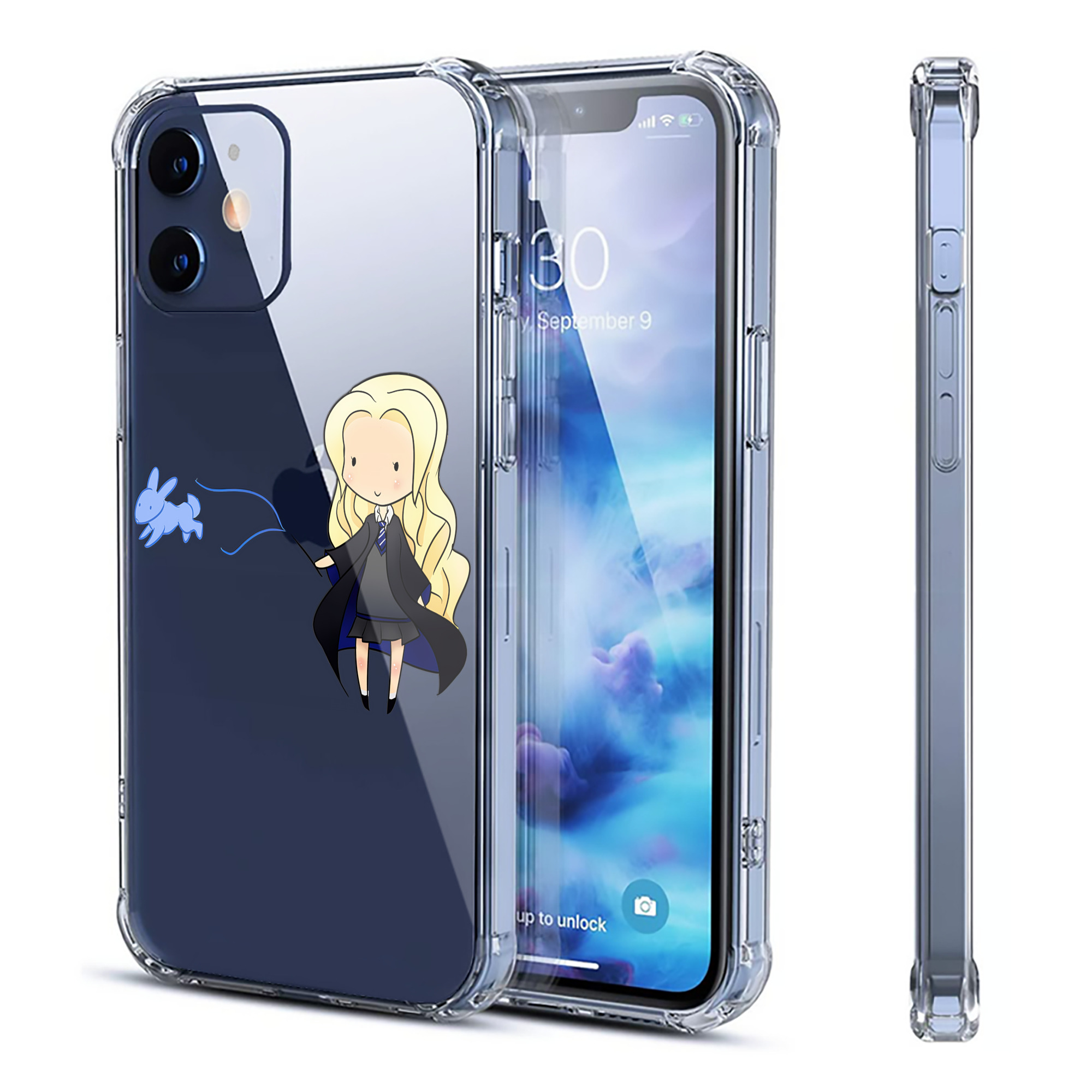 （画像用） Harry Potter ハリー・ポッターシリーズ 【iPhone 12シリーズ対応】透明スマホケース（クリアソフトケース）